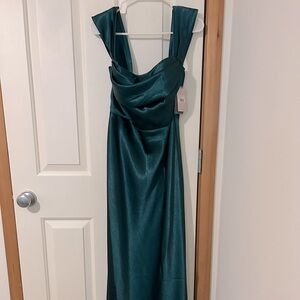 Birdy Grey Mia shiny satin bridesmaid dress